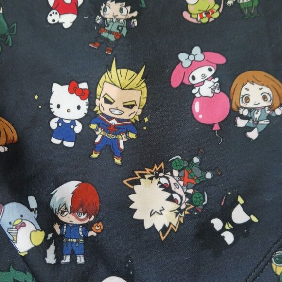 Hot Topic My Hero Academia x Hello Kitty Skater Suspender Skirt Size Small - Picture 5 of 8